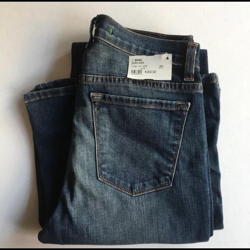 J Brand jeans, size 25 mid rise flared leg